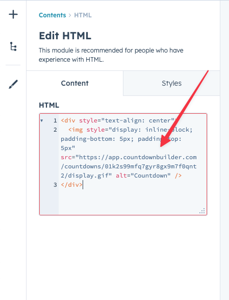 hubspot-email-html-module-paste