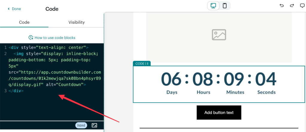 mailchimp-countdown-timer-step-3