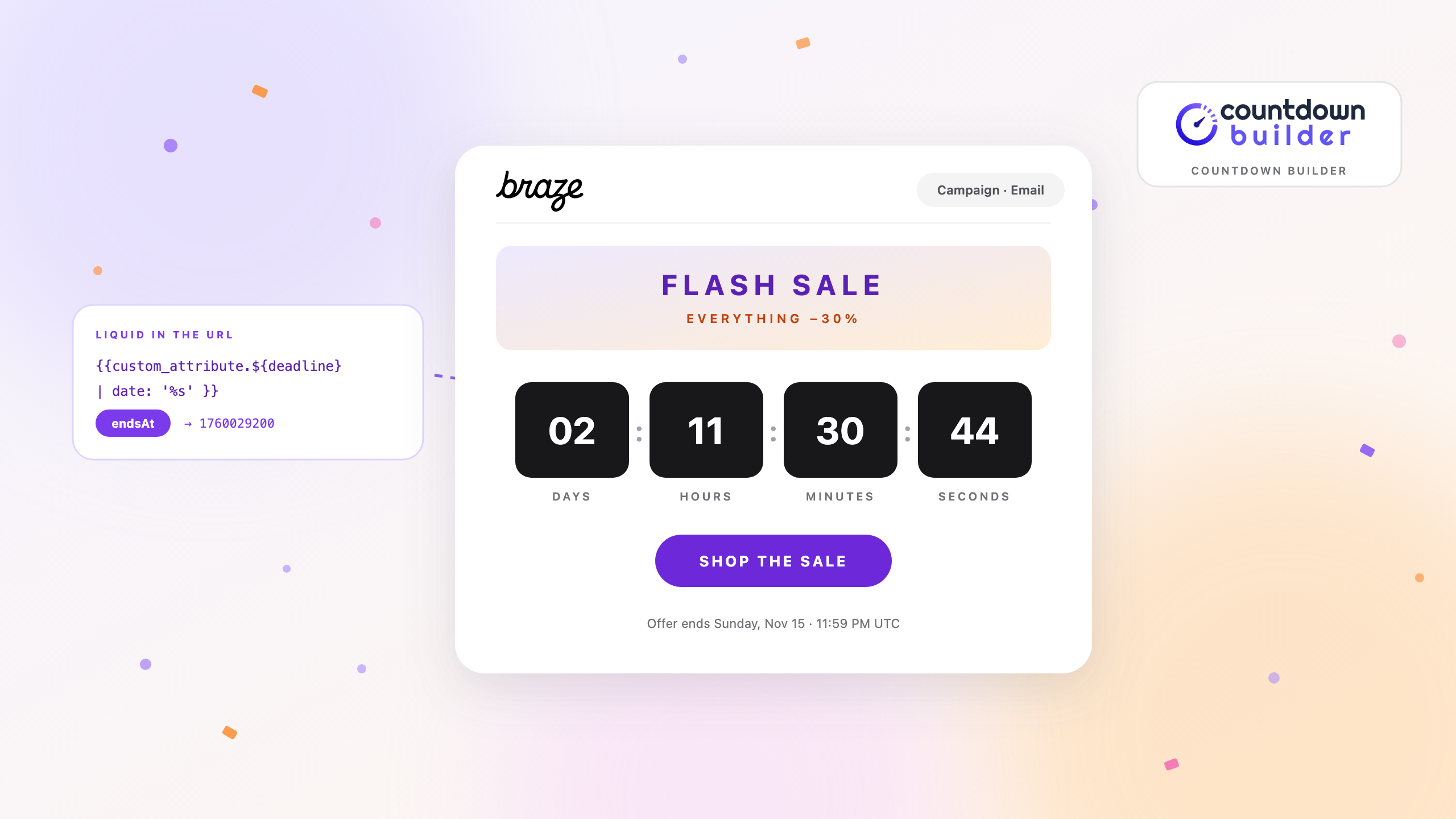 How to Add a Countdown Timer to a Braze Email