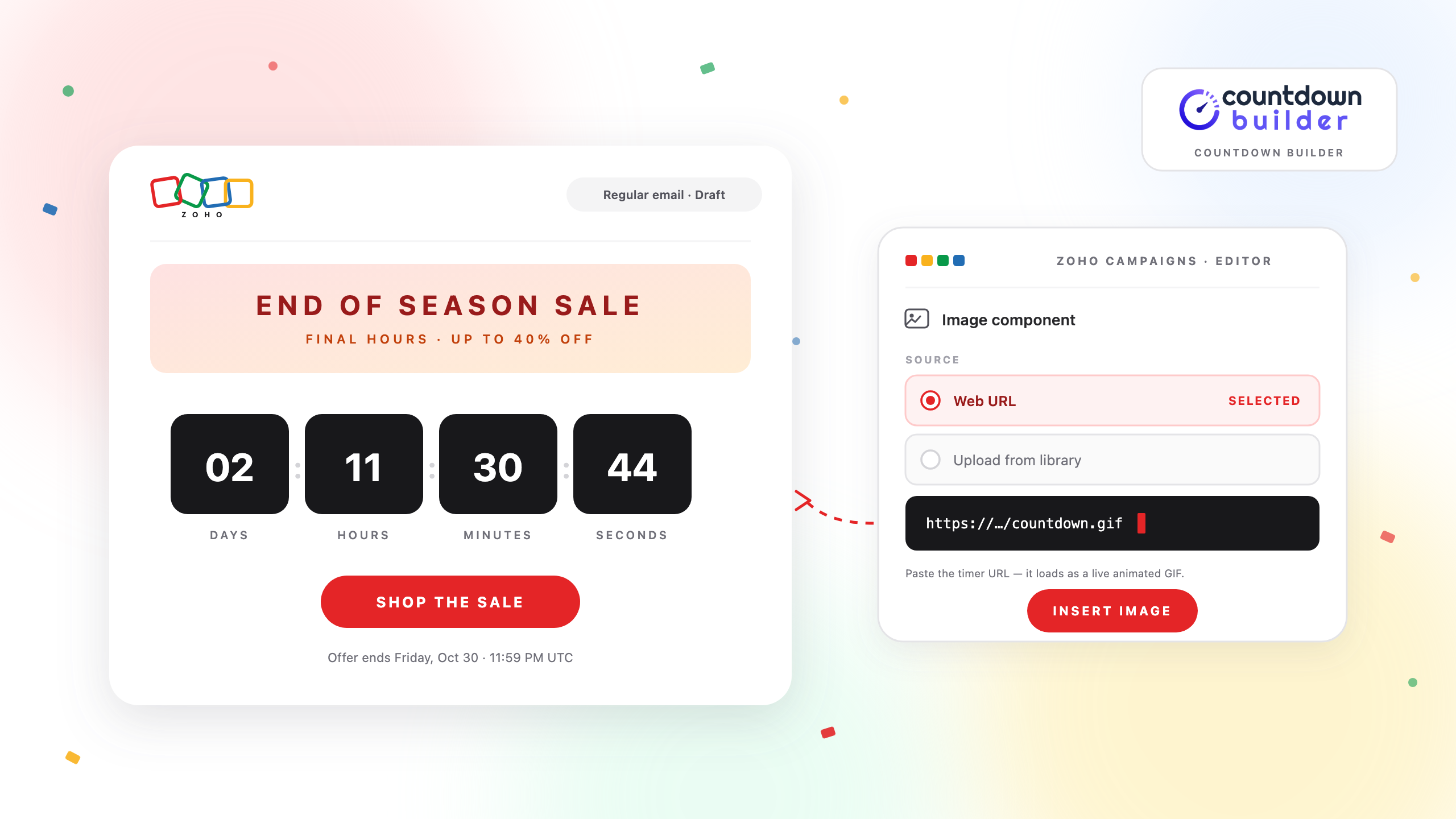 How to Add a Countdown Timer to a Zoho Campaigns Email