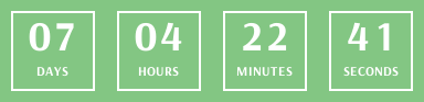 Countdown timer with solid background color