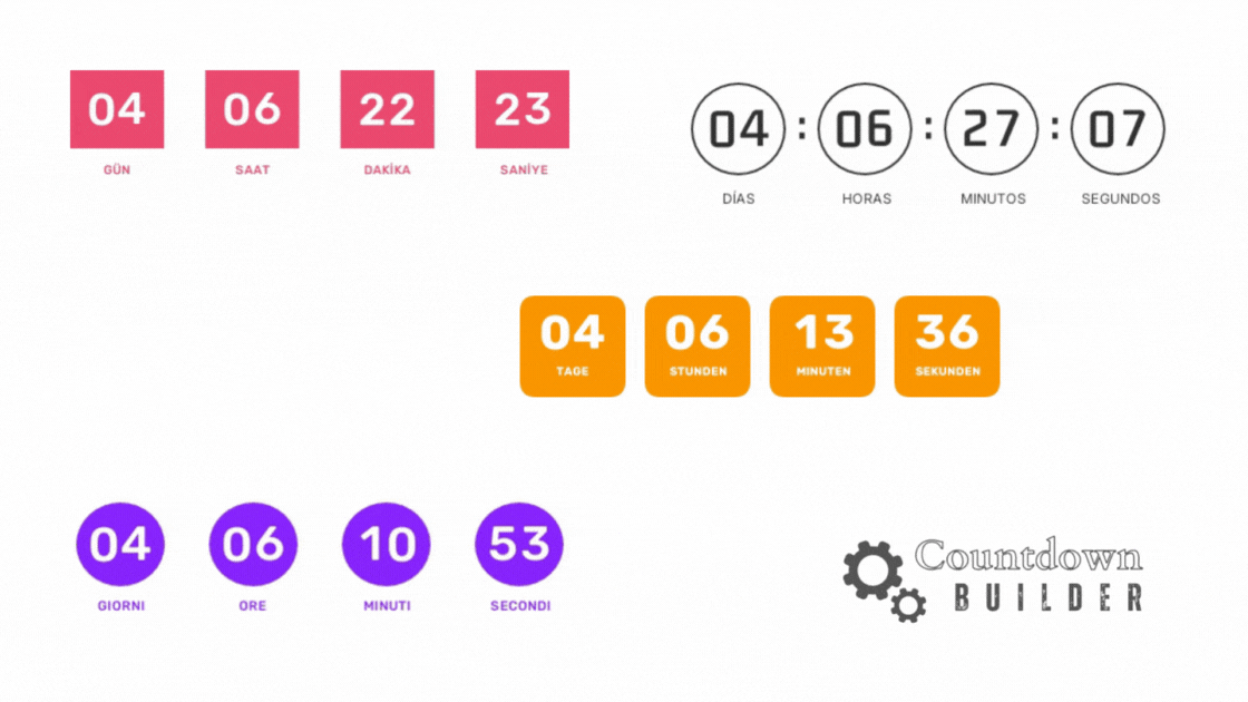 Customize Your Countdown Timers with Custom Labels in Countdown Builder!