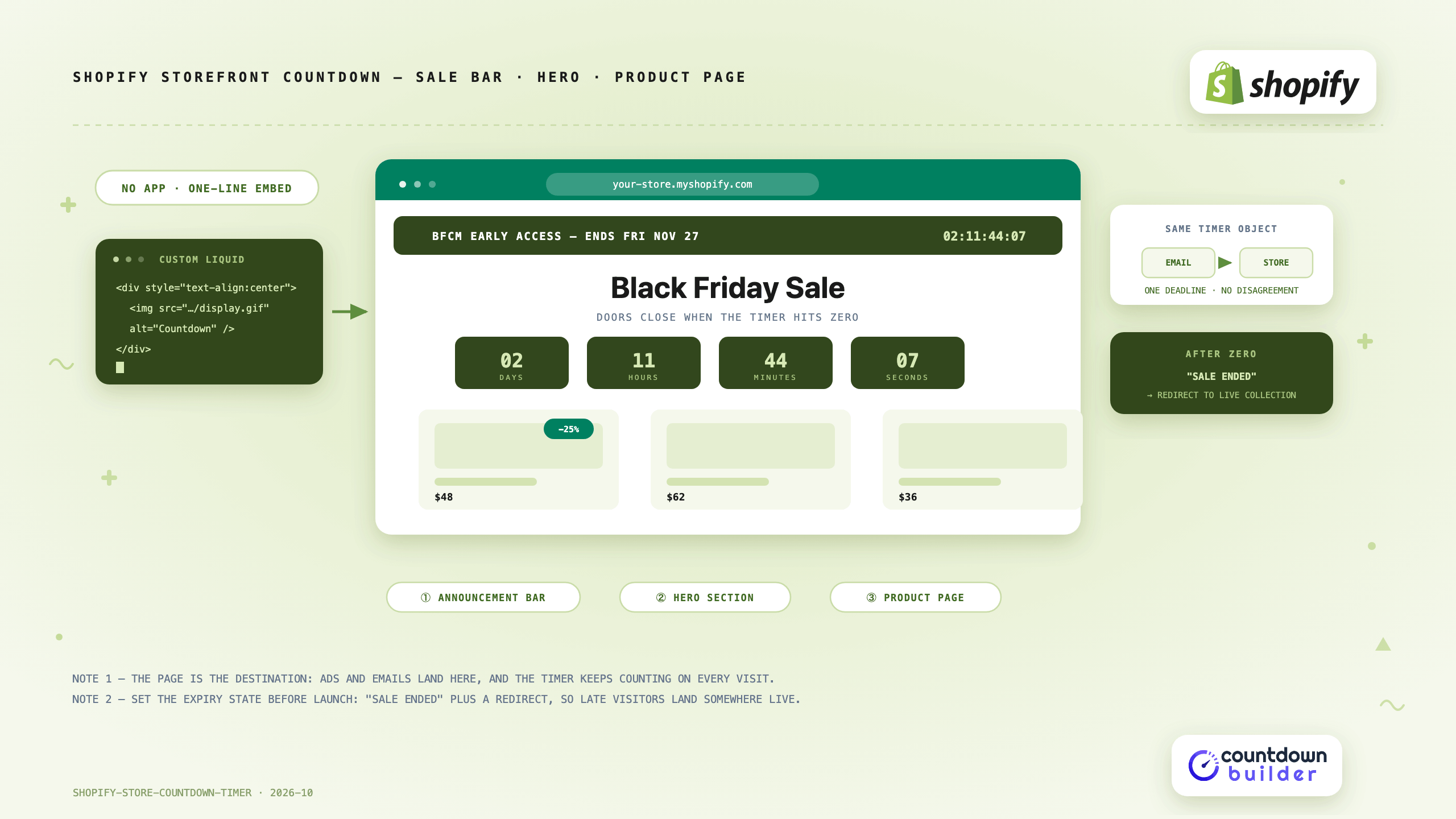 Shopify Countdown Timer for Your Store (Not Just Email)