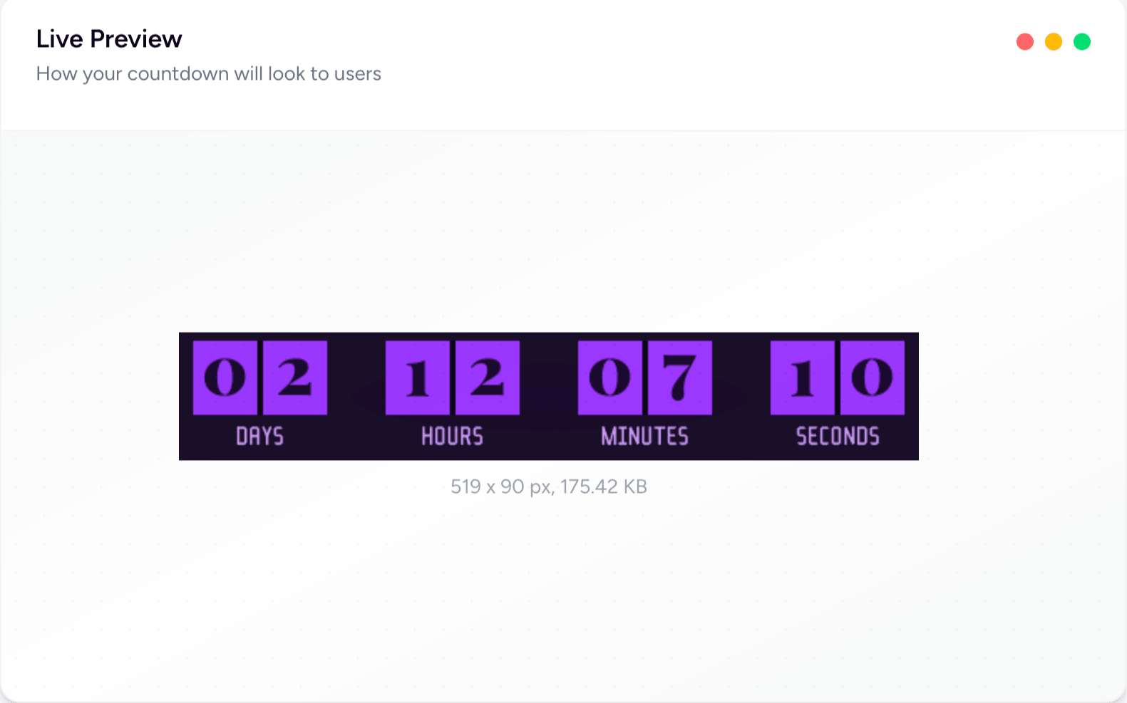 Design and customize a dynamic timer