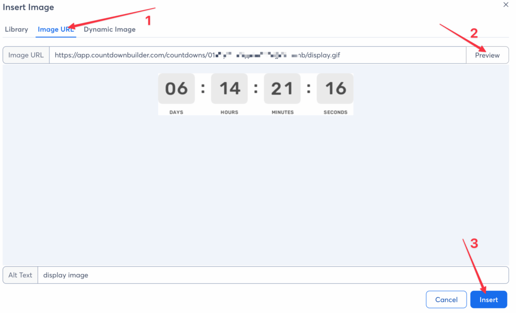paste image url constant contact editor